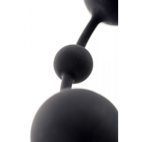 Черная анальная цепочка A-toys с шариками - 35,9 см. в Нальчике