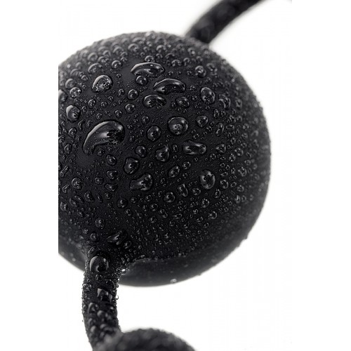 Черная анальная цепочка A-toys с шариками - 35,9 см. в Нальчике