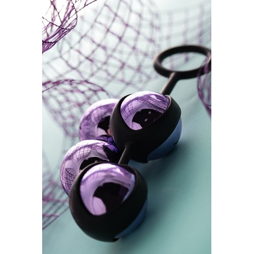 Фиолетово-чёрный набор вагинальных шариков TOYFA A-toys в Нальчике