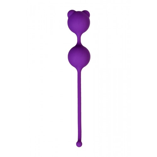 Фиолетовые вагинальные шарики A-Toys с ушками в Нальчике