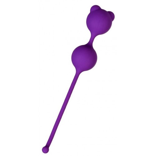 Фиолетовые вагинальные шарики A-Toys с ушками в Нальчике