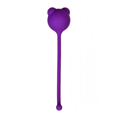 Фиолетовый силиконовый вагинальный шарик A-Toys с ушками в Нальчике