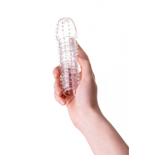 Прозрачная закрытая насадка на пенис TOYFA A-Toys - 15,2 см. в Нальчике